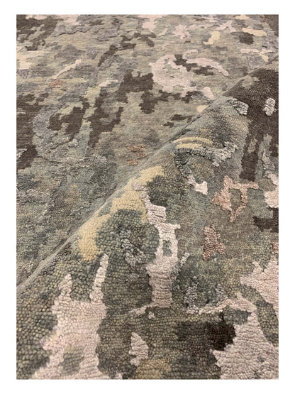 Artisan Mary Grey Lt.Lilac Contemporary Knotted Rug - Rugs - Artisan - Atlanta Designer Rugs