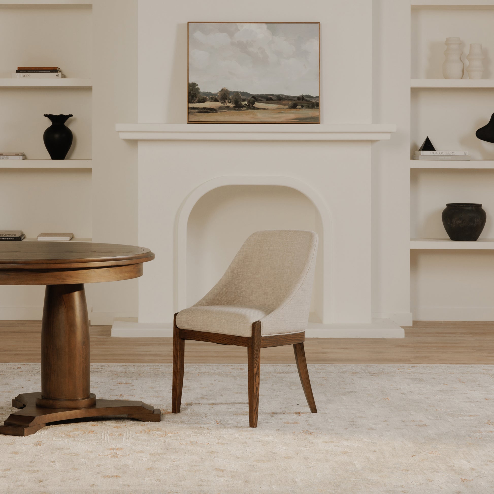 Moes Home Dining Chairs EDWARD Beige Rustic Furniture Rug