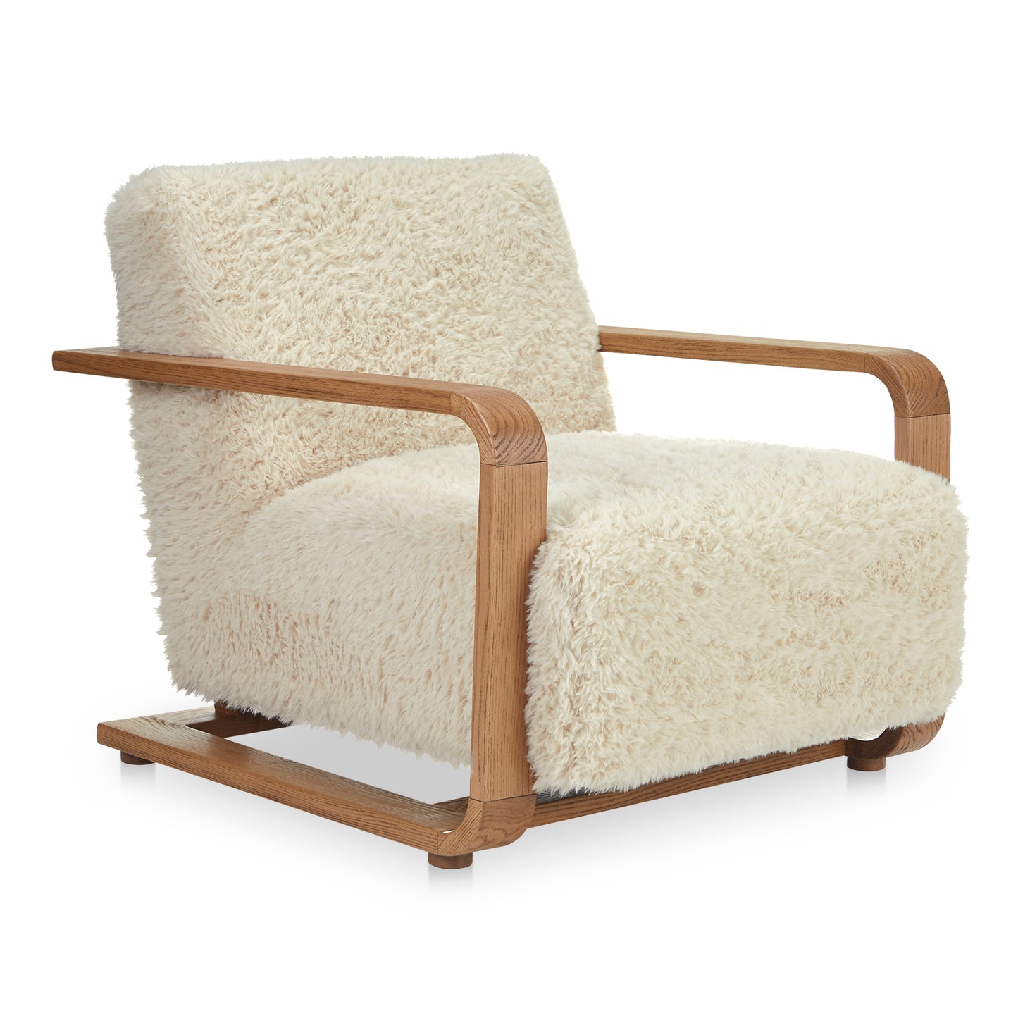 Moes Home Occasional Chairs ECKERSLEY White Modern Furniture Rug