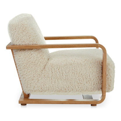 Moes Home Occasional Chairs ECKERSLEY White Modern Furniture Rug