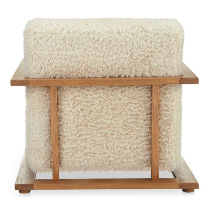 Moes Home Occasional Chairs ECKERSLEY White Modern Furniture Rug