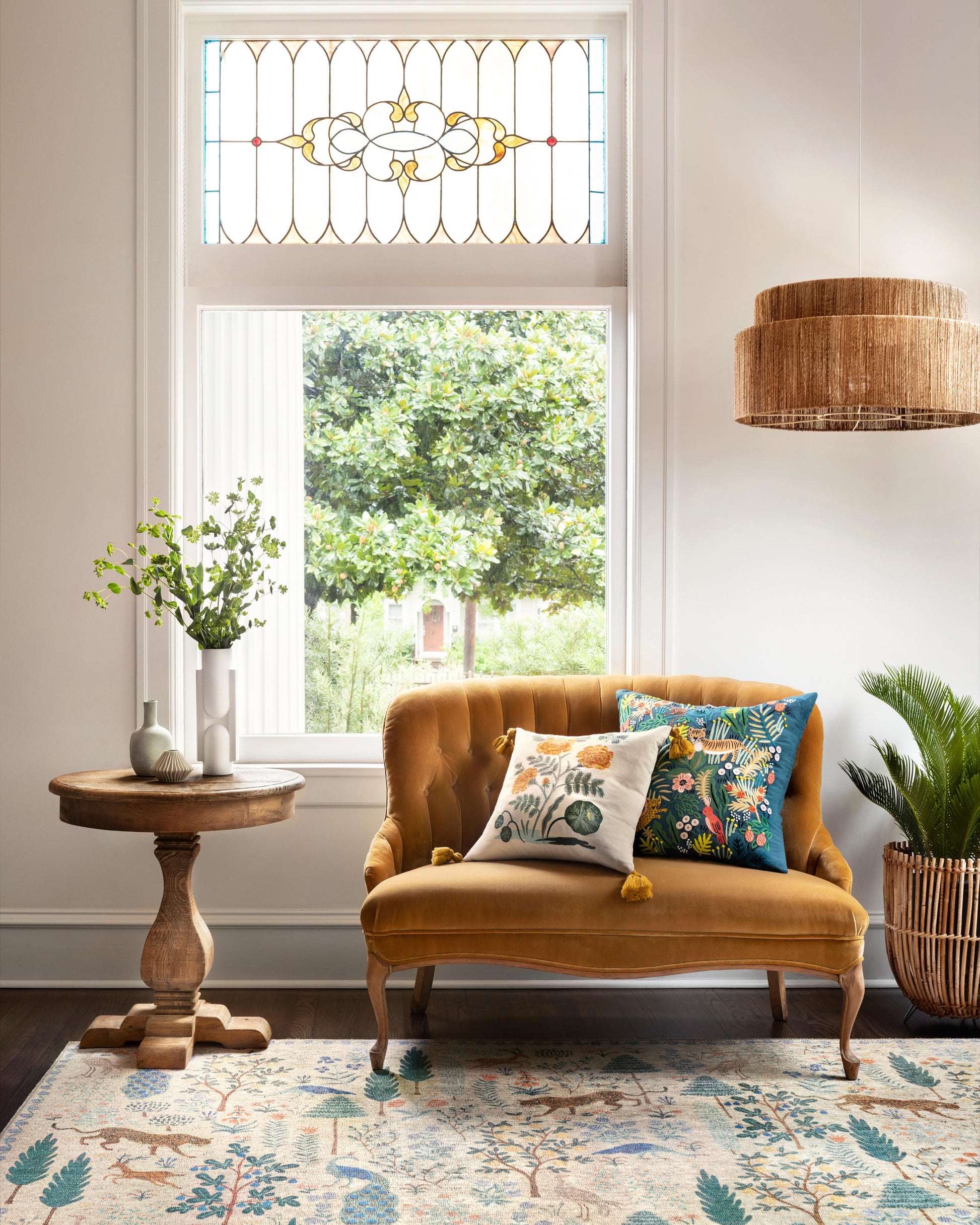 Rifle Paper Co. x Loloi Menagerie  Cream  Contemporary