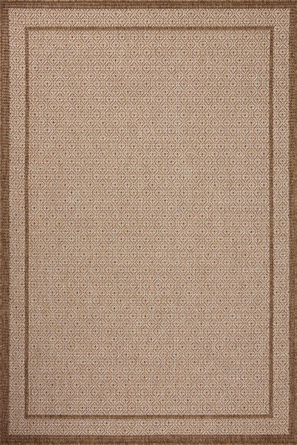 Loloi II Merrick  Chestnut Oatmeal Indoor/Outdoor