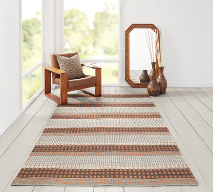 Momeni Mesa  Rust  Contemporary