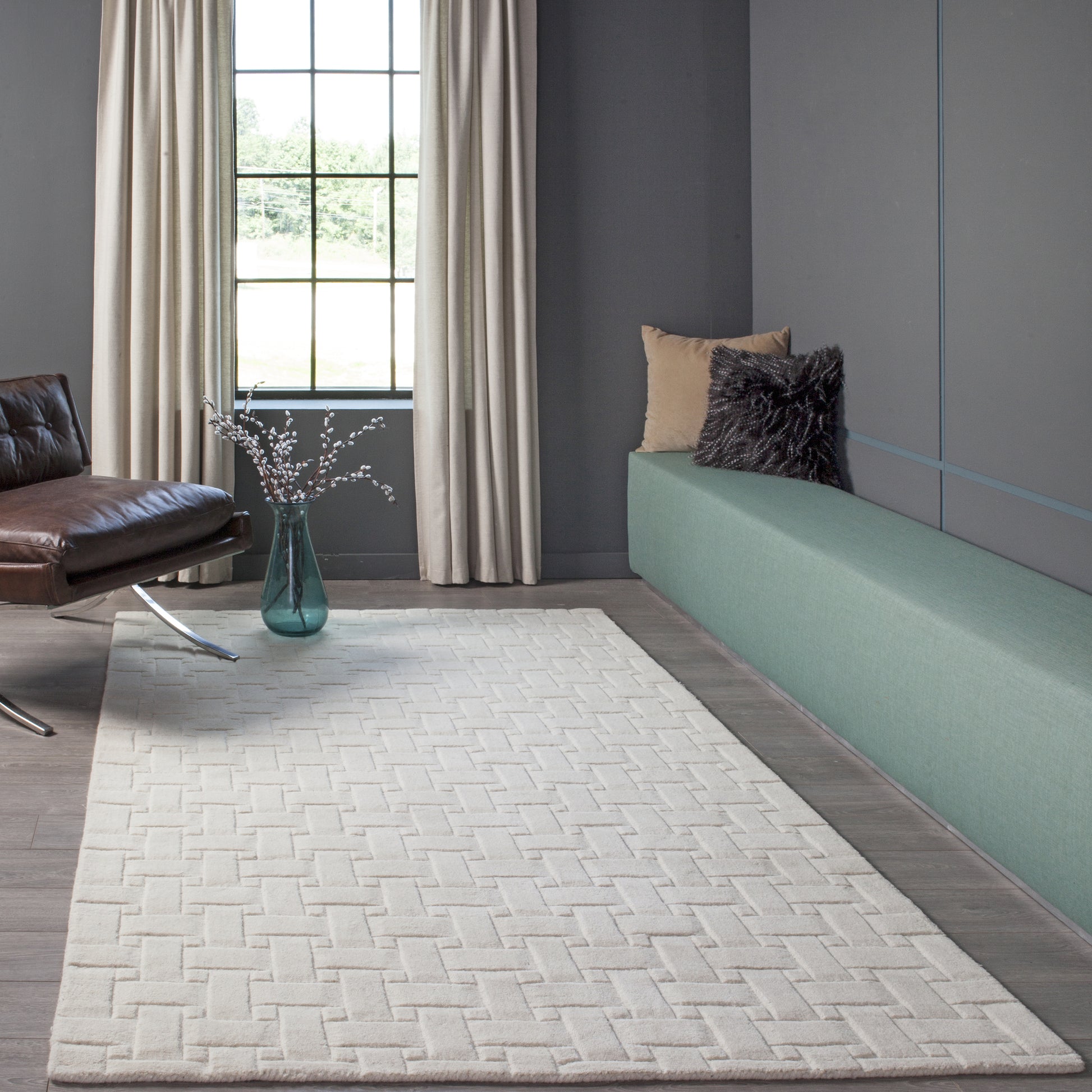 Momeni Metro  Ivory  Contemporary