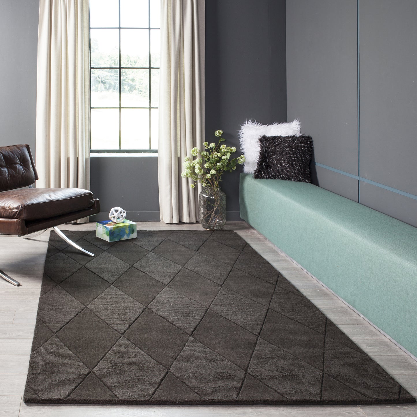 Momeni Metro  Grey  Contemporary
