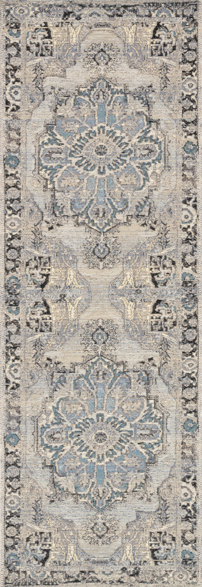 Loloi Mika  Grey Blue Indoor/Outdoor