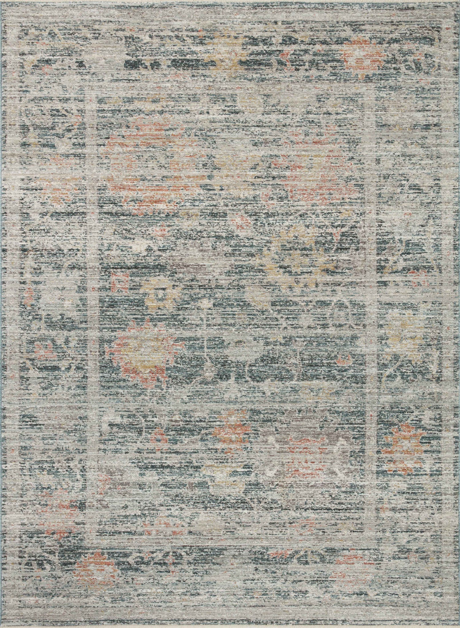 Magnolia Home by Joanna Gaines x Loloi Millie  Blue Multi Traditional