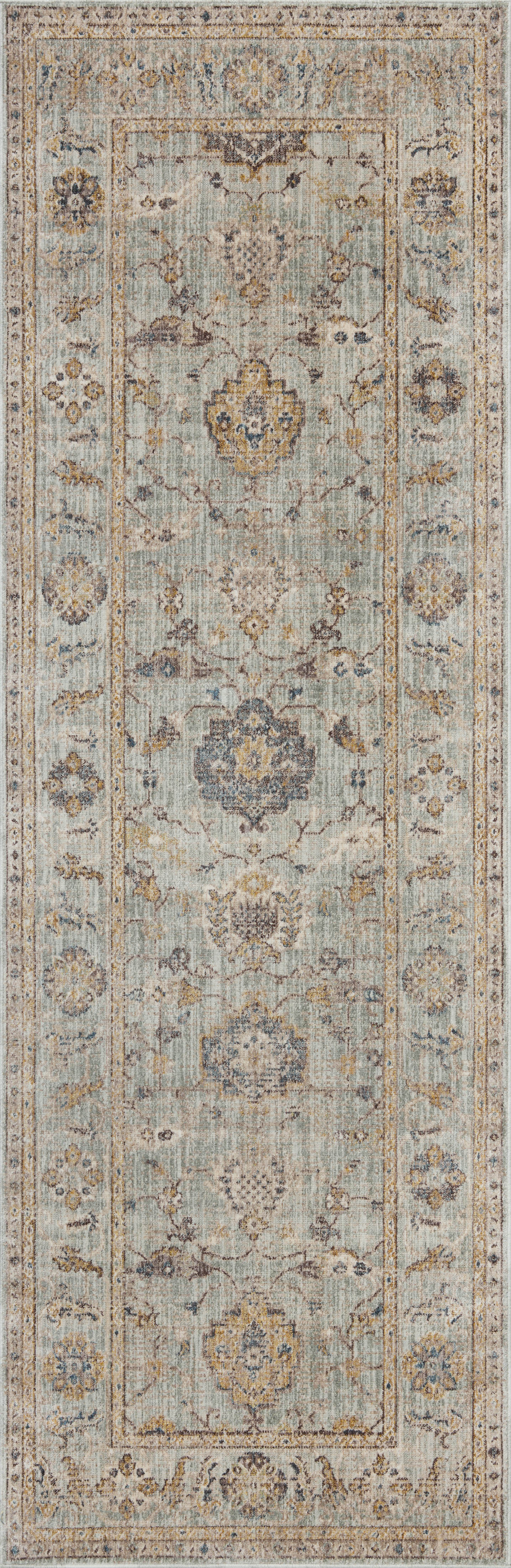 Magnolia Home by Joanna Gaines x Loloi Millie  Sky Gold Traditional