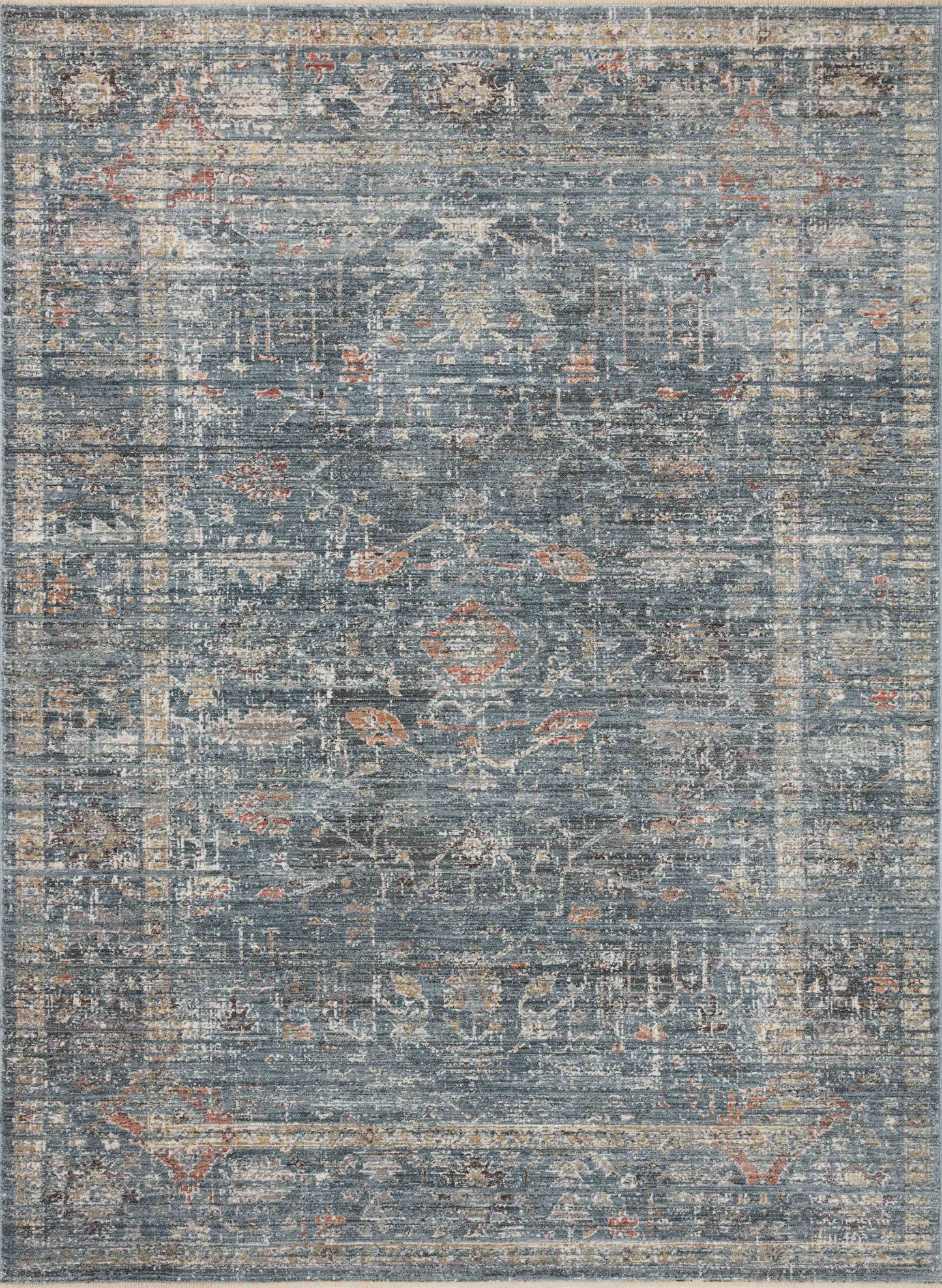 Magnolia Home by Joanna Gaines x Loloi Millie  Denim Multi Traditional
