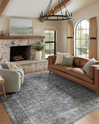 Magnolia Home by Joanna Gaines x Loloi Millie  Denim Multi Traditional