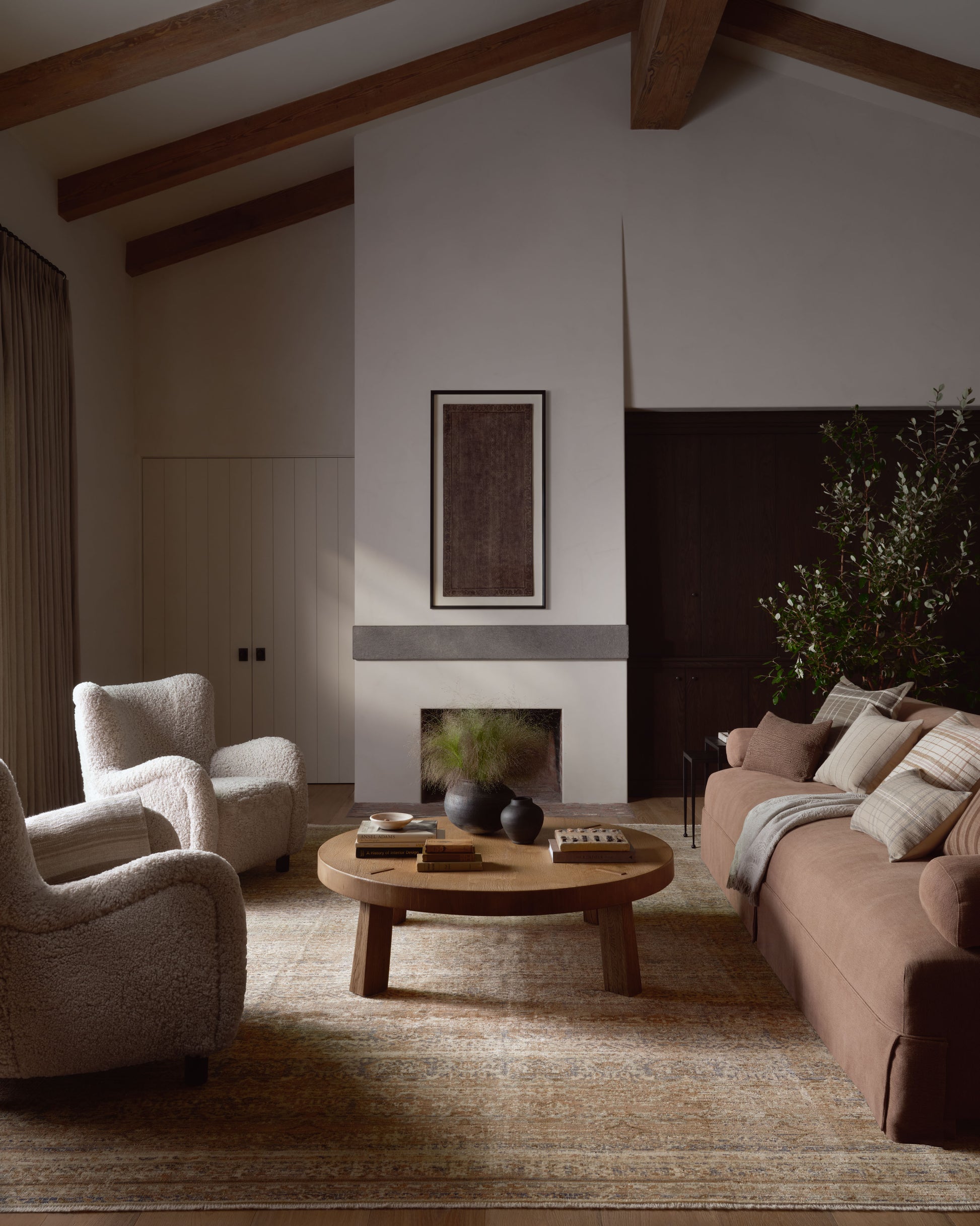 Amber Lewis x Loloi Molly  Natural Denim Traditional