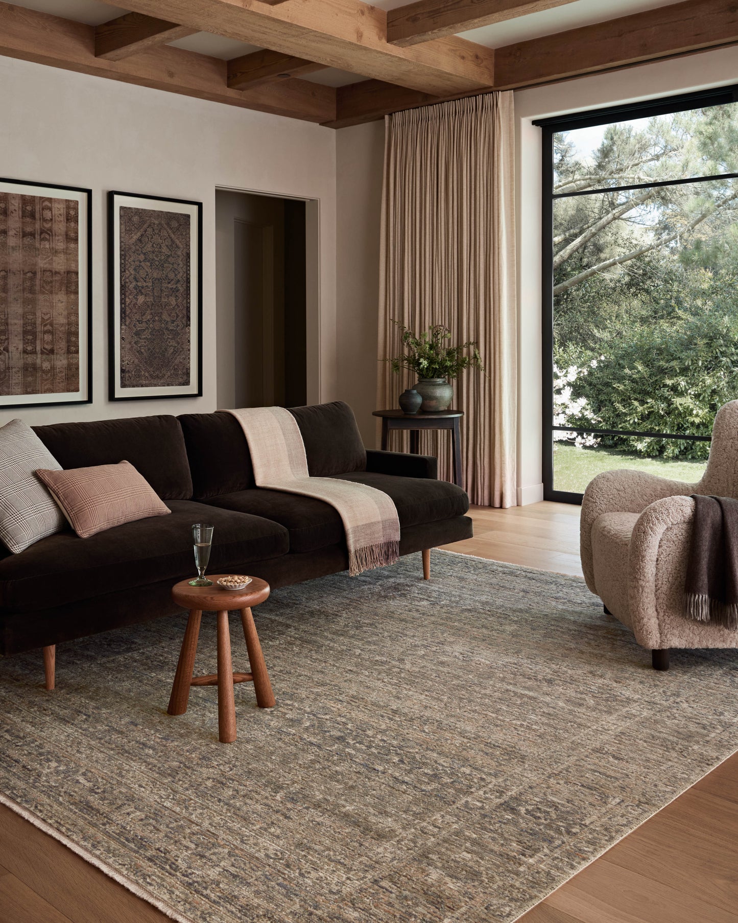 Amber Lewis x Loloi Molly  Navy Blush Traditional