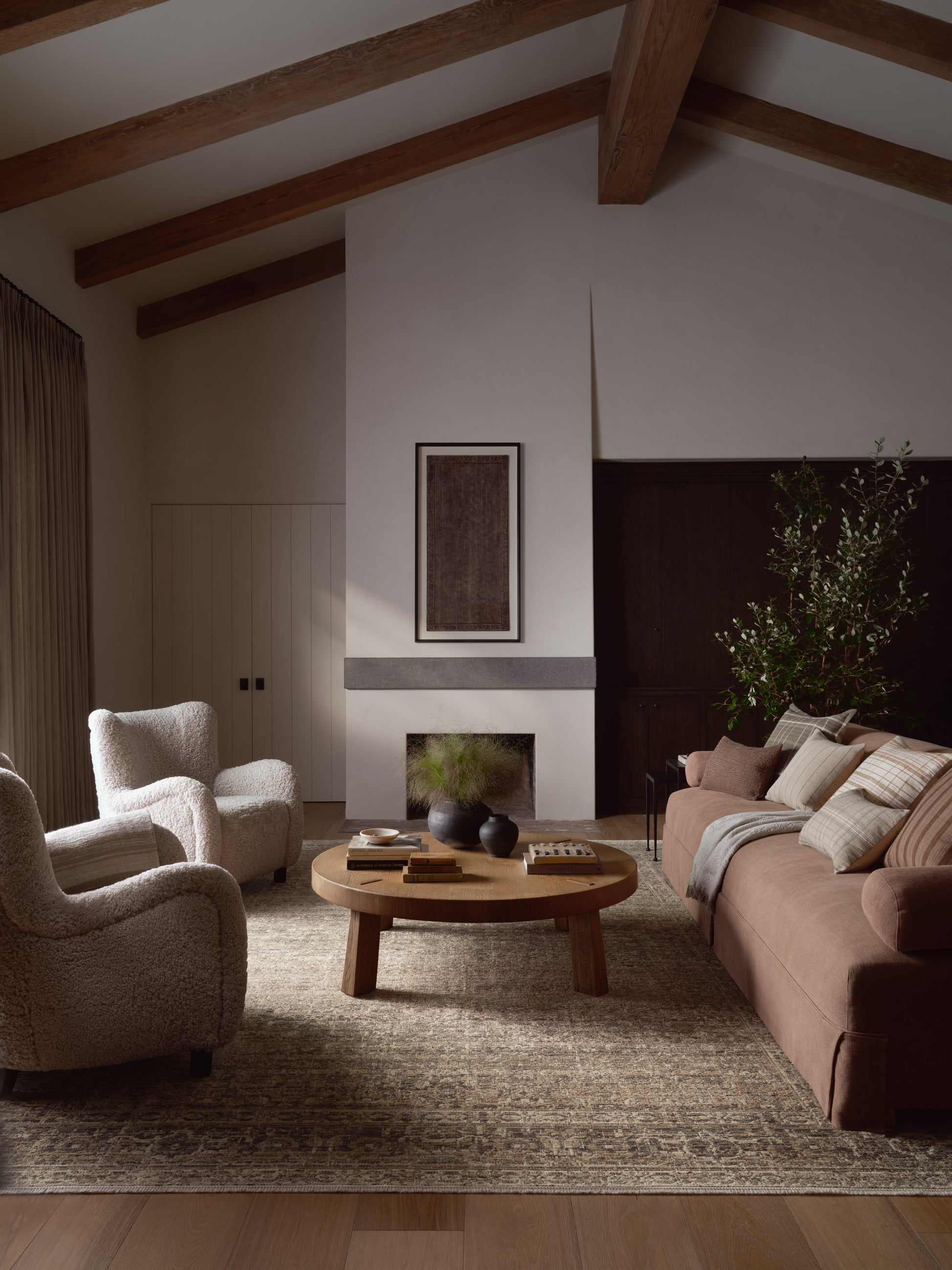 Amber Lewis x Loloi Molly  Navy Blush Traditional