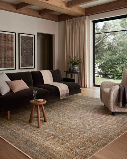 Amber Lewis x Loloi Molly  Gold Blue Traditional