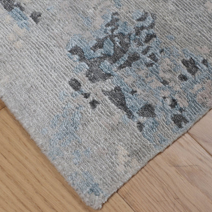 Artisan Mary Sky Blue Contemporary Knotted Rug - Rugs - Artisan - Atlanta Designer Rugs