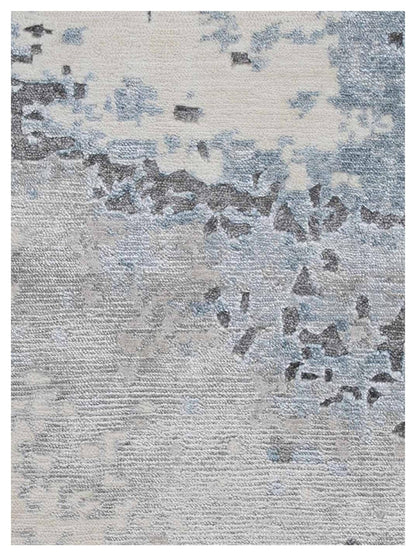 Artisan Mary Sky Blue Contemporary Knotted Rug - Rugs - Artisan - Atlanta Designer Rugs