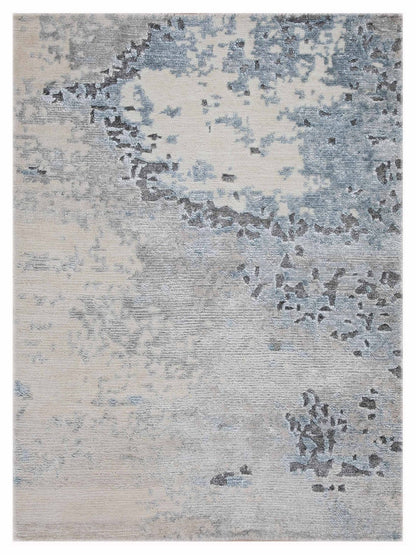Artisan Mary Sky Blue Contemporary Knotted Rug - Rugs - Artisan - Atlanta Designer Rugs