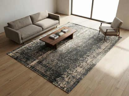 Artisan Mary  Dk.Grey  Contemporary Knotted Rug