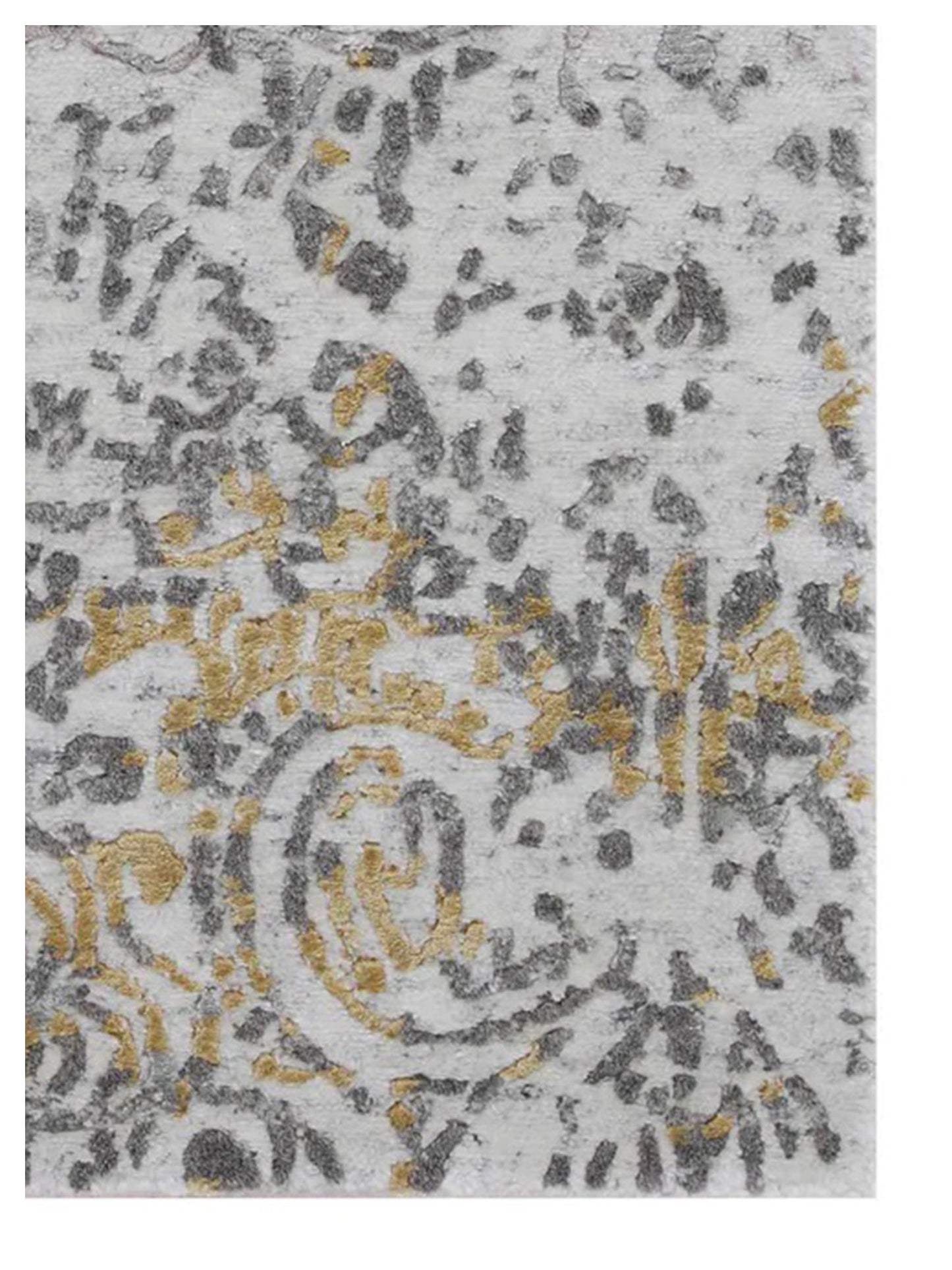 Artisan Mary  Natural Gold Contemporary Knotted Rug