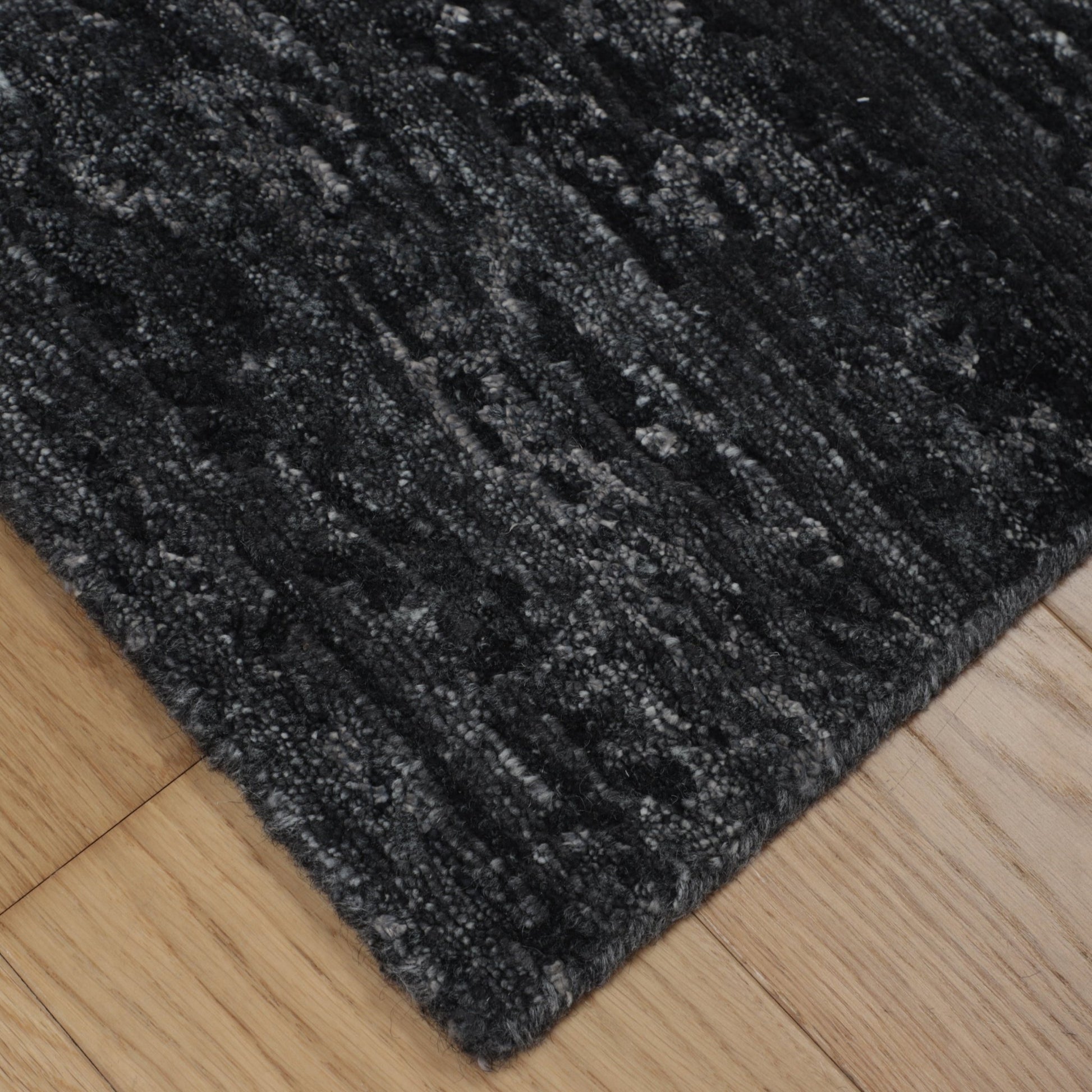 Artisan Mary Charcoal Contemporary Knotted Rug - Rugs - Artisan - Atlanta Designer Rugs