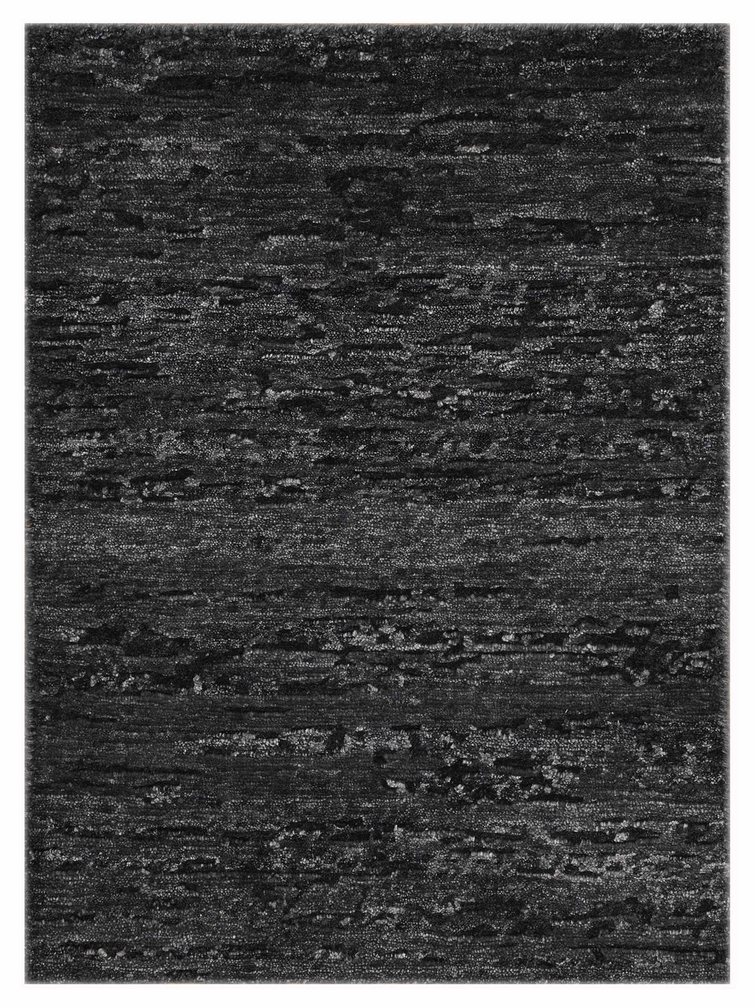 Artisan Mary Charcoal Contemporary Knotted Rug - Rugs - Artisan - Atlanta Designer Rugs