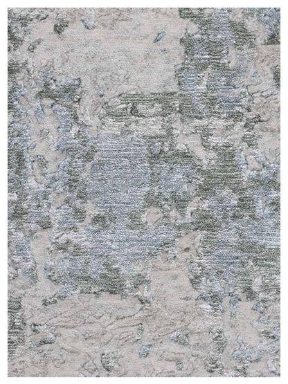 Artisan Mary Ivory Green Contemporary Knotted Rug - Rugs - Artisan - Atlanta Designer Rugs