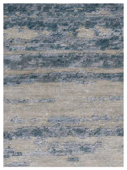 Artisan Mary Silver Lt.Blue Contemporary Knotted Rug - Rugs - Artisan - Atlanta Designer Rugs