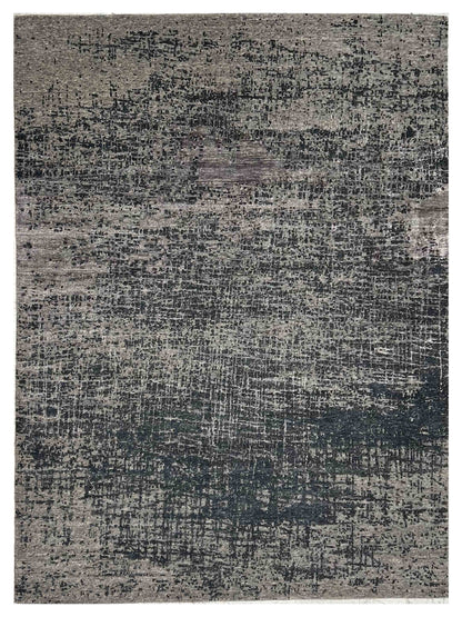 Artisan Mary Charcoal Contemporary Knotted Rugs