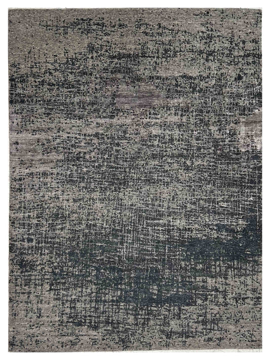 Artisan Mary Charcoal Contemporary Knotted Rugs