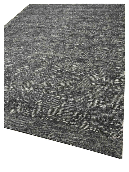 Artisan Mary Grey Tonal Contemporary Knotted Rugs