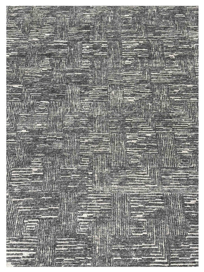 Artisan Mary Grey Tonal Contemporary Knotted Rugs