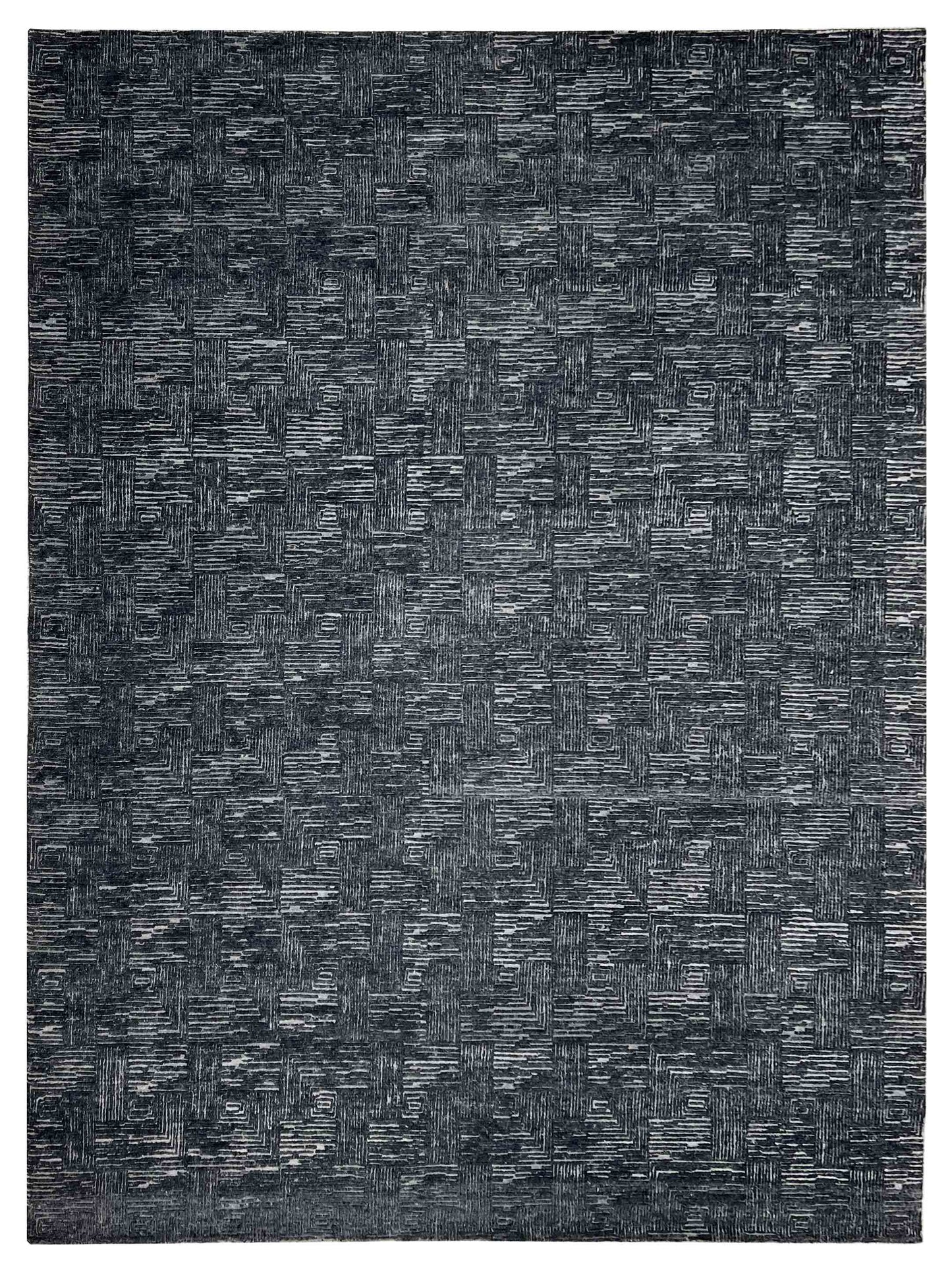 Artisan Mary Grey Tonal Contemporary Knotted Rugs