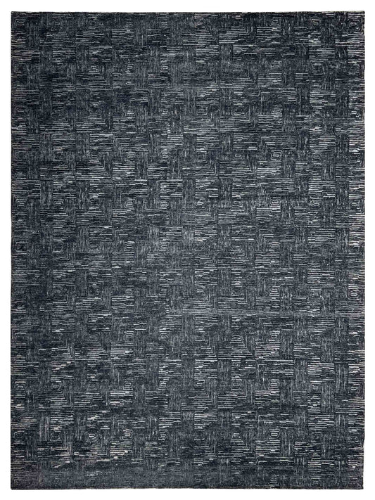 Artisan Mary Grey Tonal Contemporary Knotted Rugs