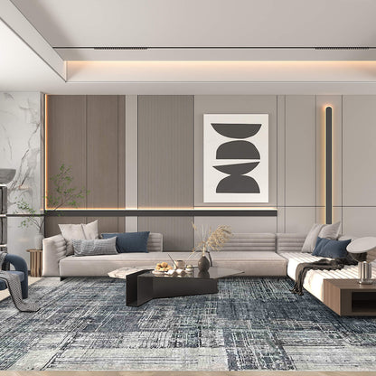 Artisan Mary Grey Black Contemporary Knotted Rugs