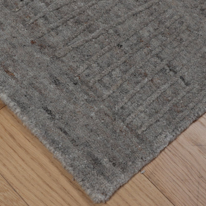Artisan Mary Dark Grey Contemporary Knotted Rug - Rugs - Artisan - Atlanta Designer Rugs