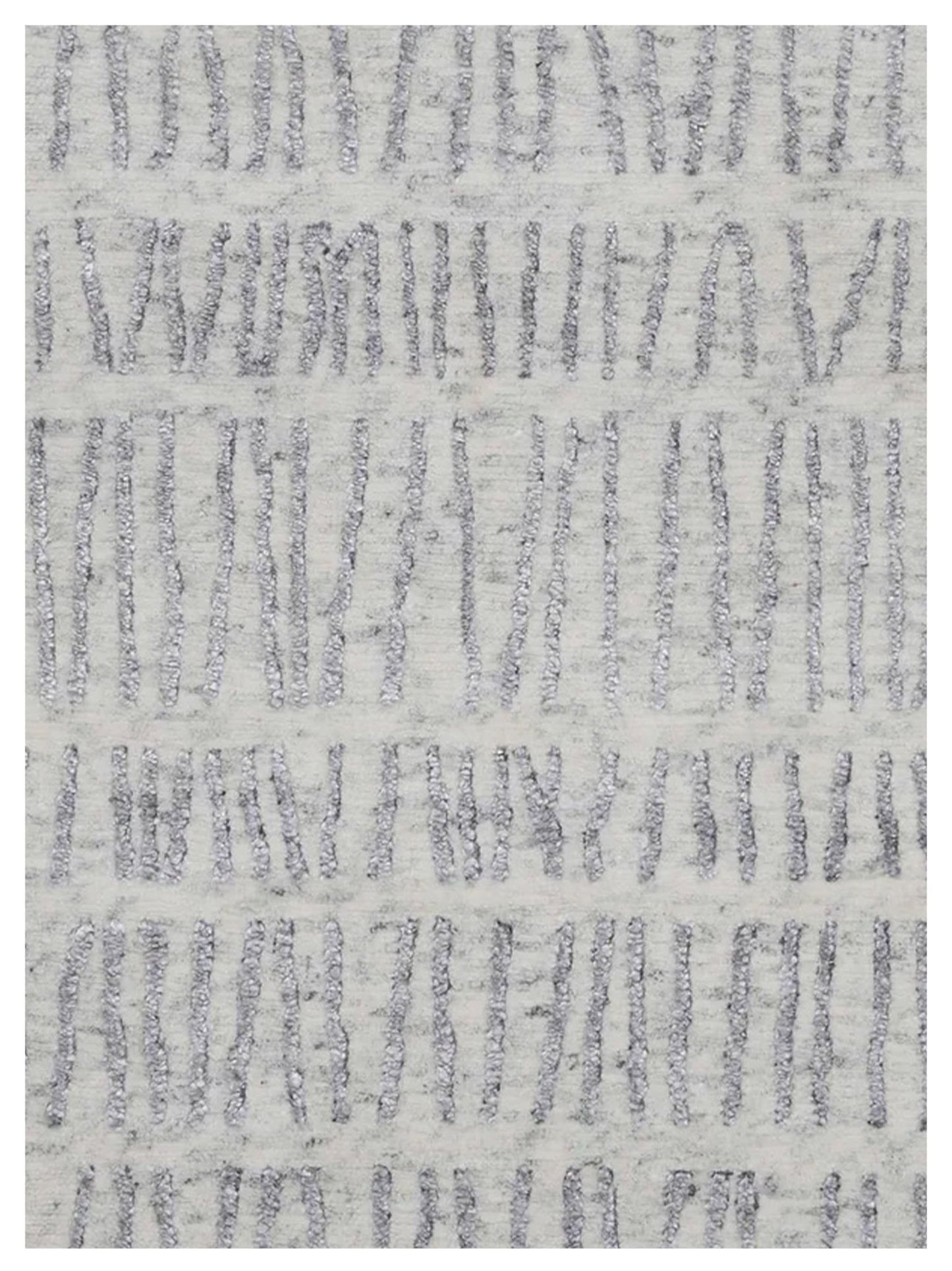 Artisan Mary Ivory Silver Contemporary Knotted Rug - Rugs - Artisan - Atlanta Designer Rugs
