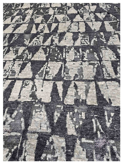 Artisan Mary Carbon Contemporary Knotted Rug - Rugs - Artisan - Atlanta Designer Rugs