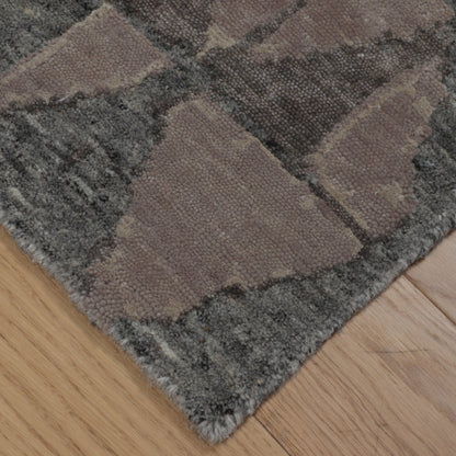 Artisan Mary Tonal Brown Contemporary Knotted Rug - Rugs - Artisan - Atlanta Designer Rugs
