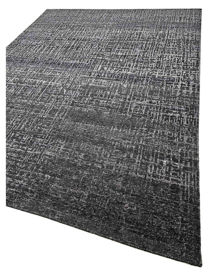Artisan Mary Carbon Contemporary Knotted Rug - Rugs - Artisan - Atlanta Designer Rugs