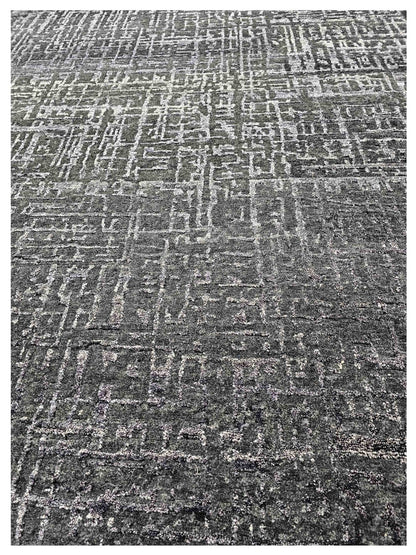 Artisan Mary Carbon Contemporary Knotted Rug - Rugs - Artisan - Atlanta Designer Rugs