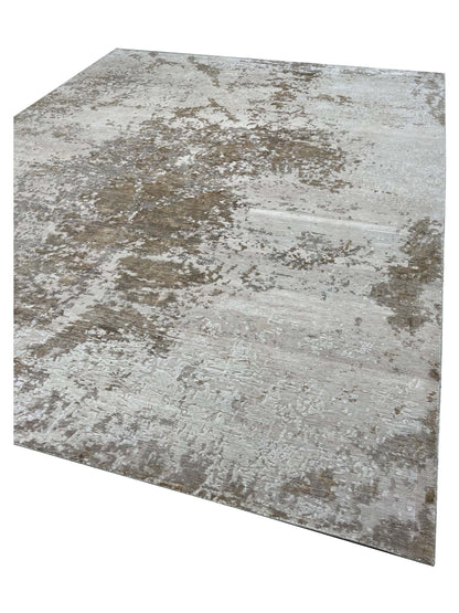 Artisan Mary Taupe Contemporary Knotted Rugs