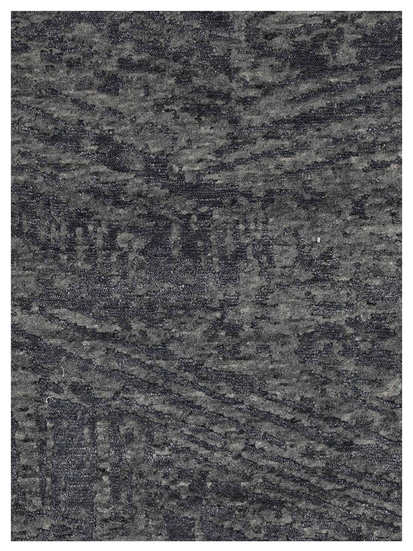 Artisan Mary  Grey Dk.Grey Contemporary Knotted Rug