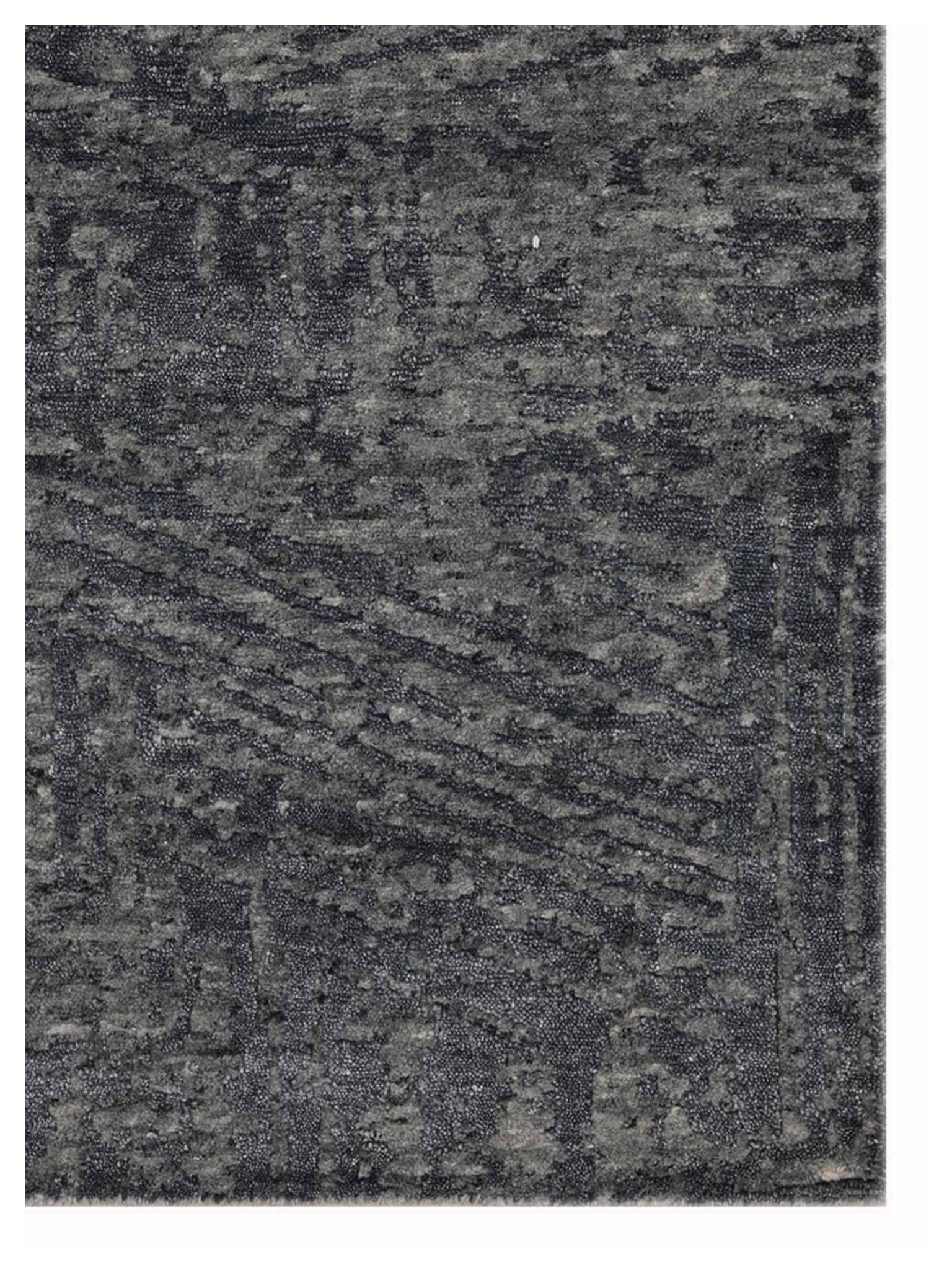 Artisan Mary Grey Dk.Grey Contemporary Knotted Rug - Rugs - Artisan - Atlanta Designer Rugs