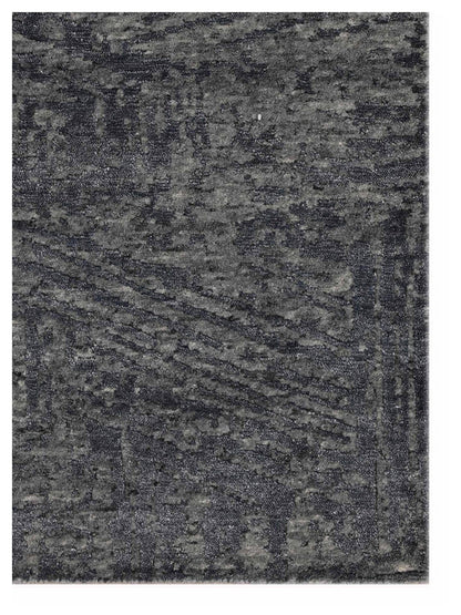 Artisan Mary Grey Dk.Grey Contemporary Knotted Rug - Rugs - Artisan - Atlanta Designer Rugs