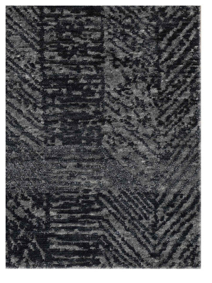 Artisan Mary Grey Contemporary Knotted Rug - Rugs - Artisan - Atlanta Designer Rugs