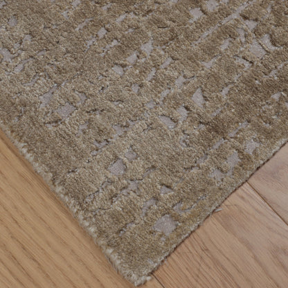 Artisan Mary Beige Camel Contemporary Knotted Rug - Rugs - Artisan - Atlanta Designer Rugs
