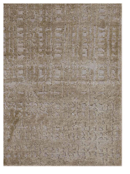 Artisan Mary Beige Camel Contemporary Knotted Rug - Rugs - Artisan - Atlanta Designer Rugs