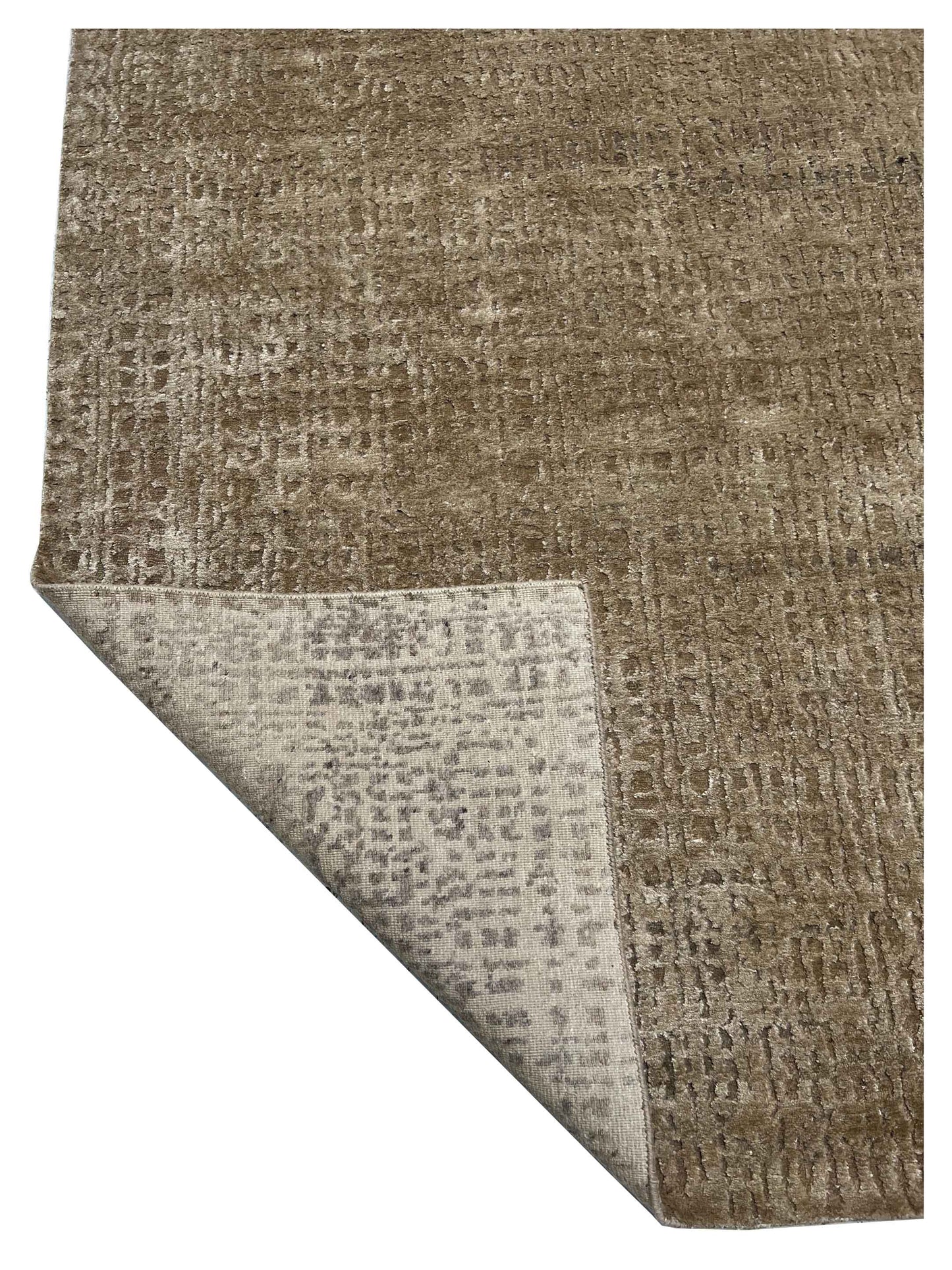 Artisan Mary Brown Beige Contemporary Knotted Rugs