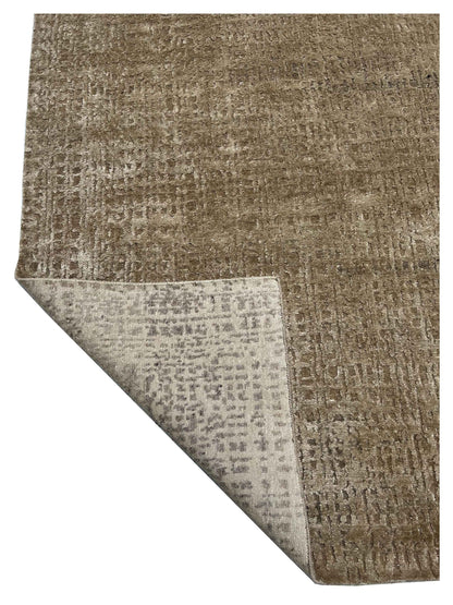 Artisan Mary Brown Beige Contemporary Knotted Rugs
